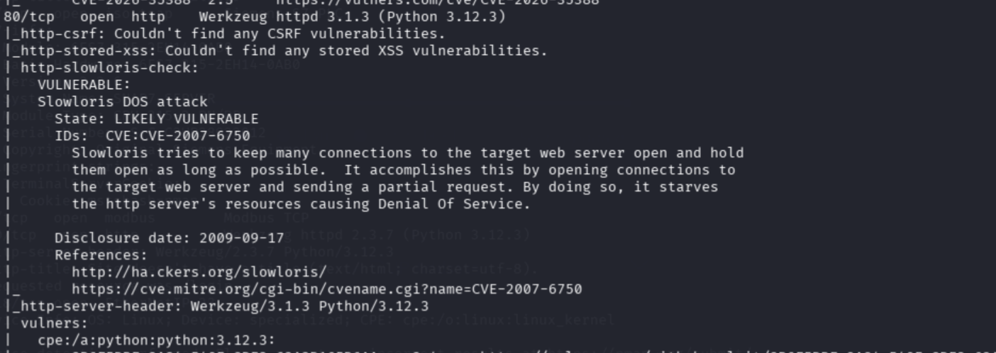 Second Nmap highlights showing OT ports including Siemens S7 and Modbus TCP